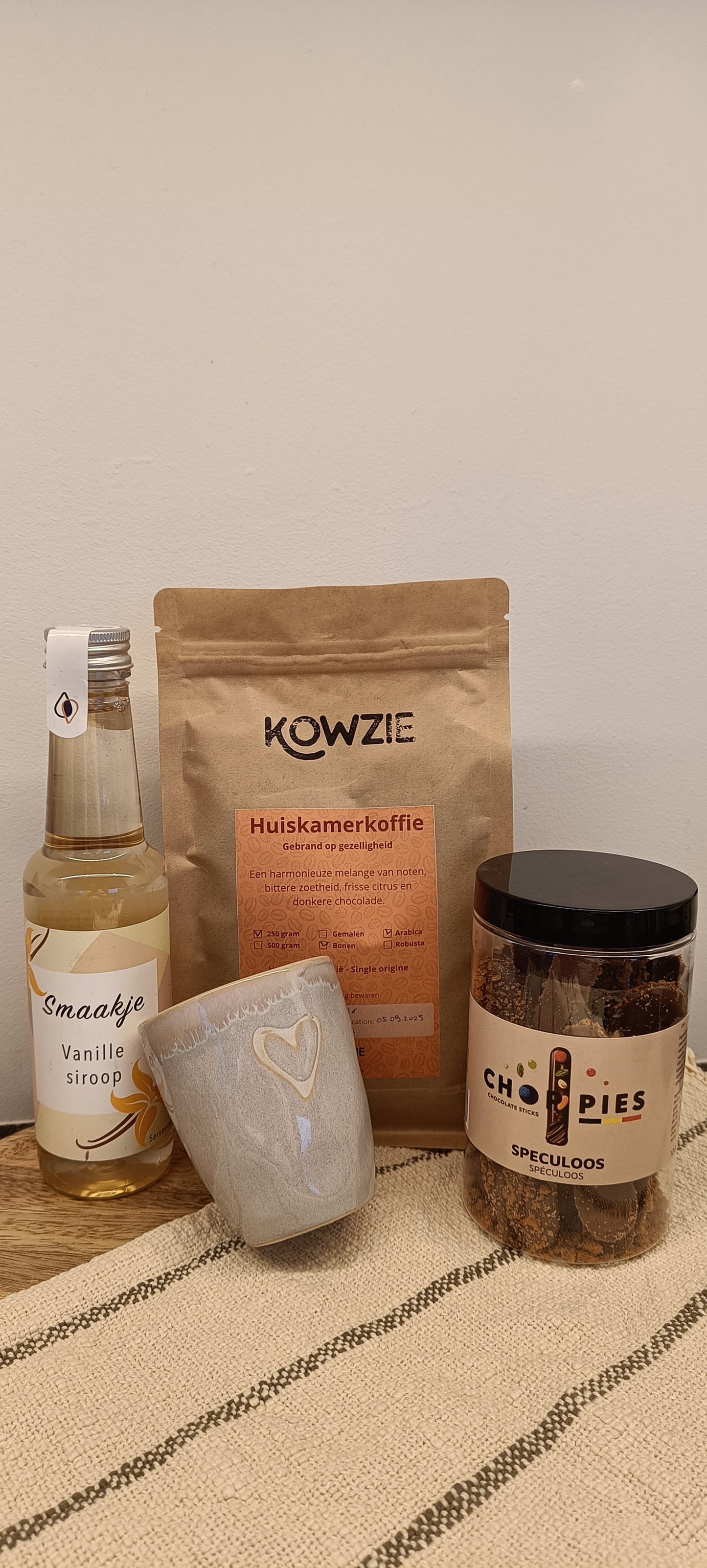 Geschenkpakket - Espresso met een smaakje (vanille)