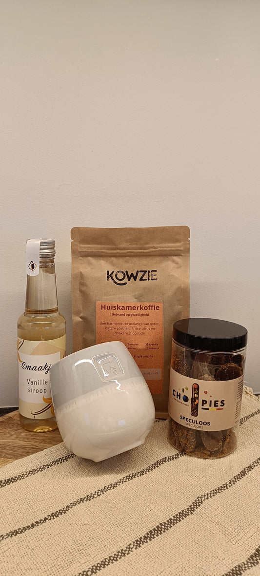 Geschenkpakket - Koffie met een smaakje (vanille)