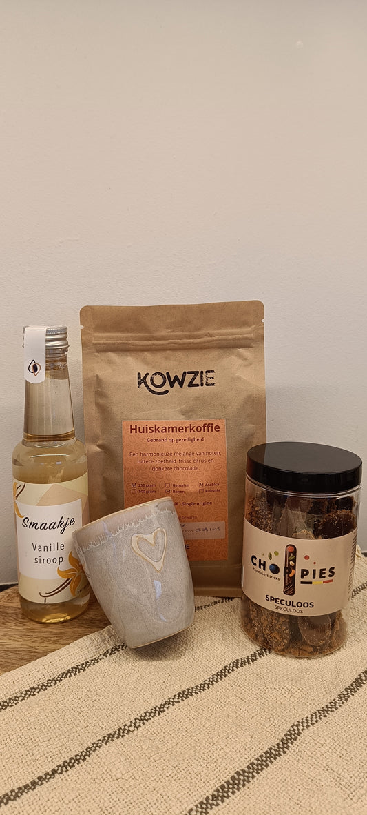 Geschenkpakket - Espresso met een smaakje (vanille)